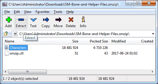 Manual installation of stepmania mods - using 7-zip to extract files.