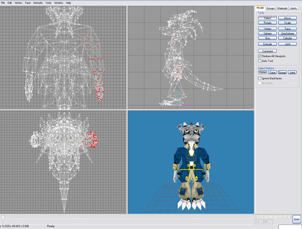 Select Verticies in MilkShape 3d