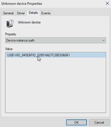 XBCD - Vendor and Product ID