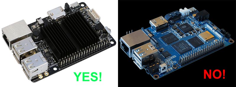 Fast Pi's with Heatsinks.