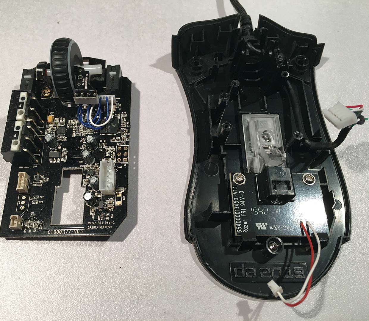 Razer board removal.