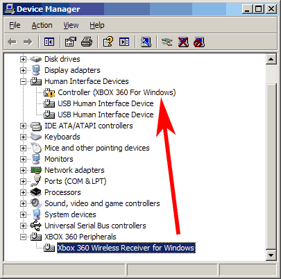China Xbox 360 receiver tutorial for XP - Controller detection.