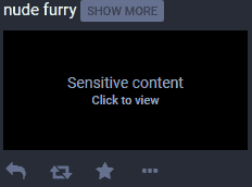Mastodon - Sensitive Content warning.