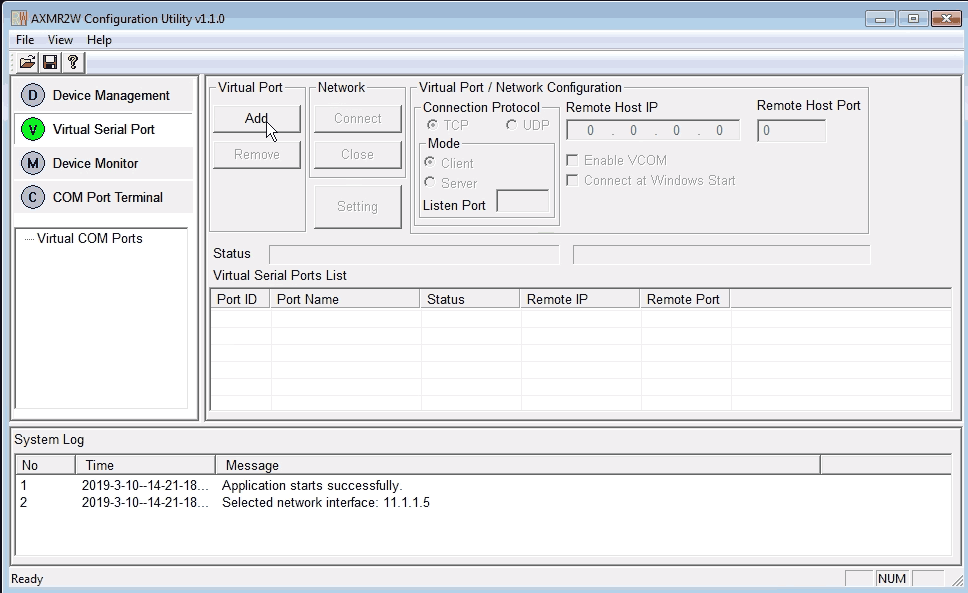 AXMR2W Configuration Utility - 01