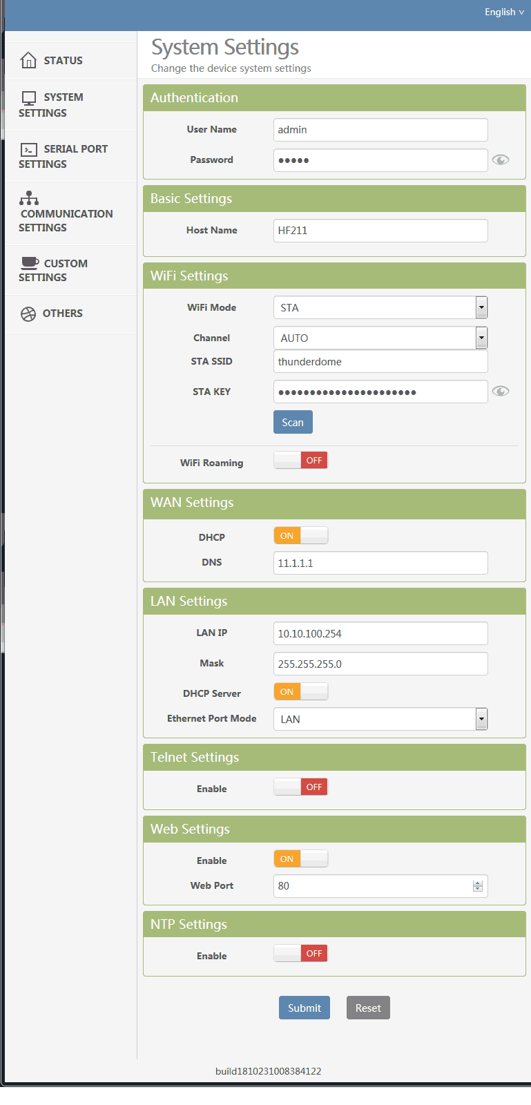 HF2211 - Website - System Settings.