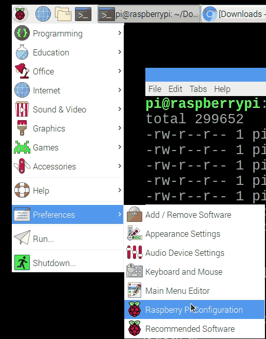 Raspberry Pi Configuration Tool.