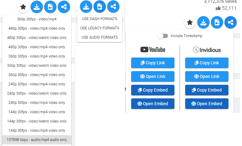 FreeTube Options.