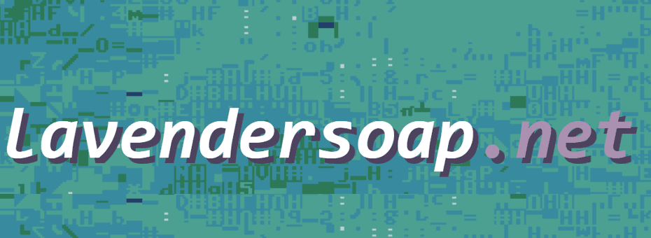 Lavendersoap.net banner.