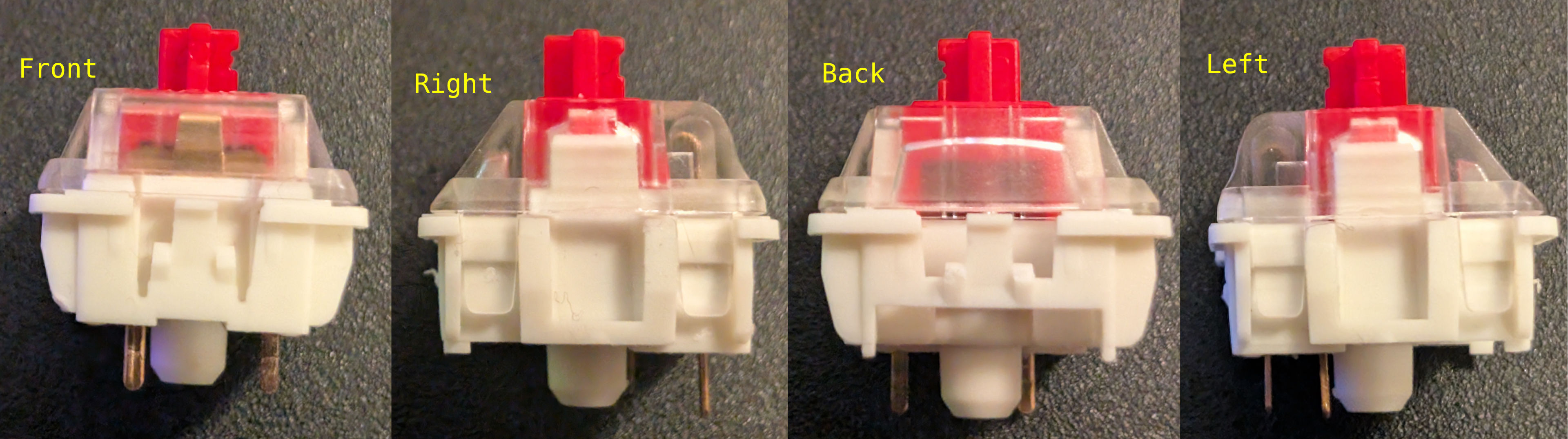 Glorious Red Fox Mechanical Keys.