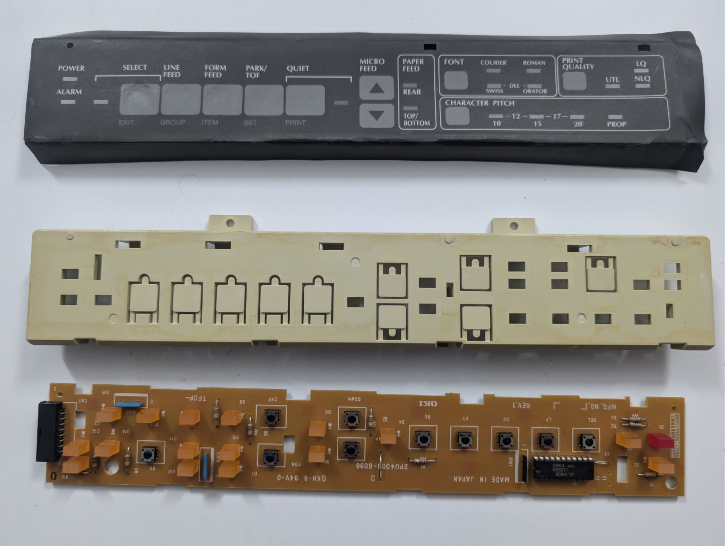 Okidata 395 - donated operator panel.