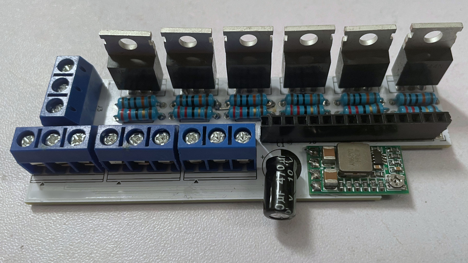 PCB 002 - all parts assembled.
