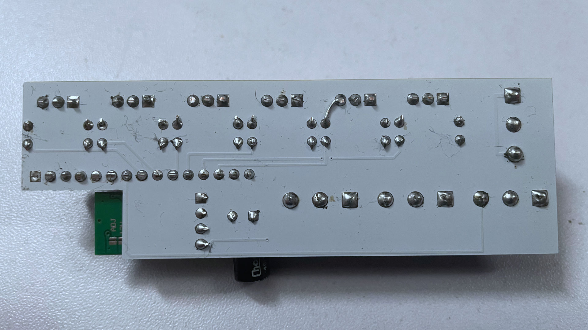 Back PCB after soldering.
